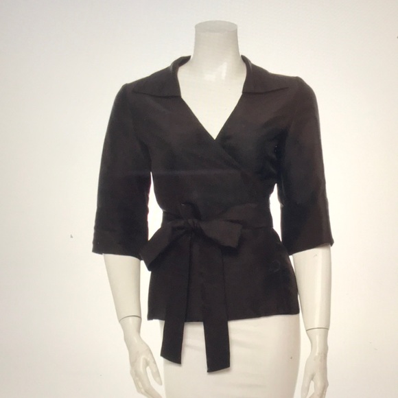 - Diane Von Furstenberg black Silk Top - Picture 1 of 6